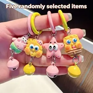 New Spongebob Squarepants Patrick Keychain, Cute Cartoon Pendant, Girl Backpack Accessory, Gift for Best Friends and Couples