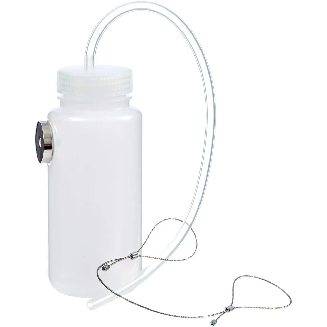 Mission Automotive 1-Man Brake Bleeder Kit for Cars - 16 Oz White Kit with Magnetic Bottle, Lanyard, Durable Construction, Easy Operation, Hands-Free Convenience for Efficient Brake Maintenance, All Types Of Brake Systems