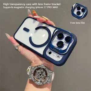 Synchronized Upgrade for iPhone 17 Pro Max Magnetic Case Cover: MagSafe, Camera Lens Guard & Hidden Kickstand, Shockproof Anti-Slip, Ergonomic Grip with Magnetic Icon Drip-Process – Your Essential Phone-Mate