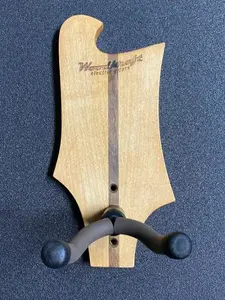 Woodcraft Electric Guitars Guitar And Bass Hanger – “Ric”-Style Headstock Shape, Natural Stain