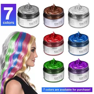 Widico Washable Colorful Hair Clay Hair Color Wax Dye Mud Cream Temporary Hair Dye For Party Cosplay Unisex