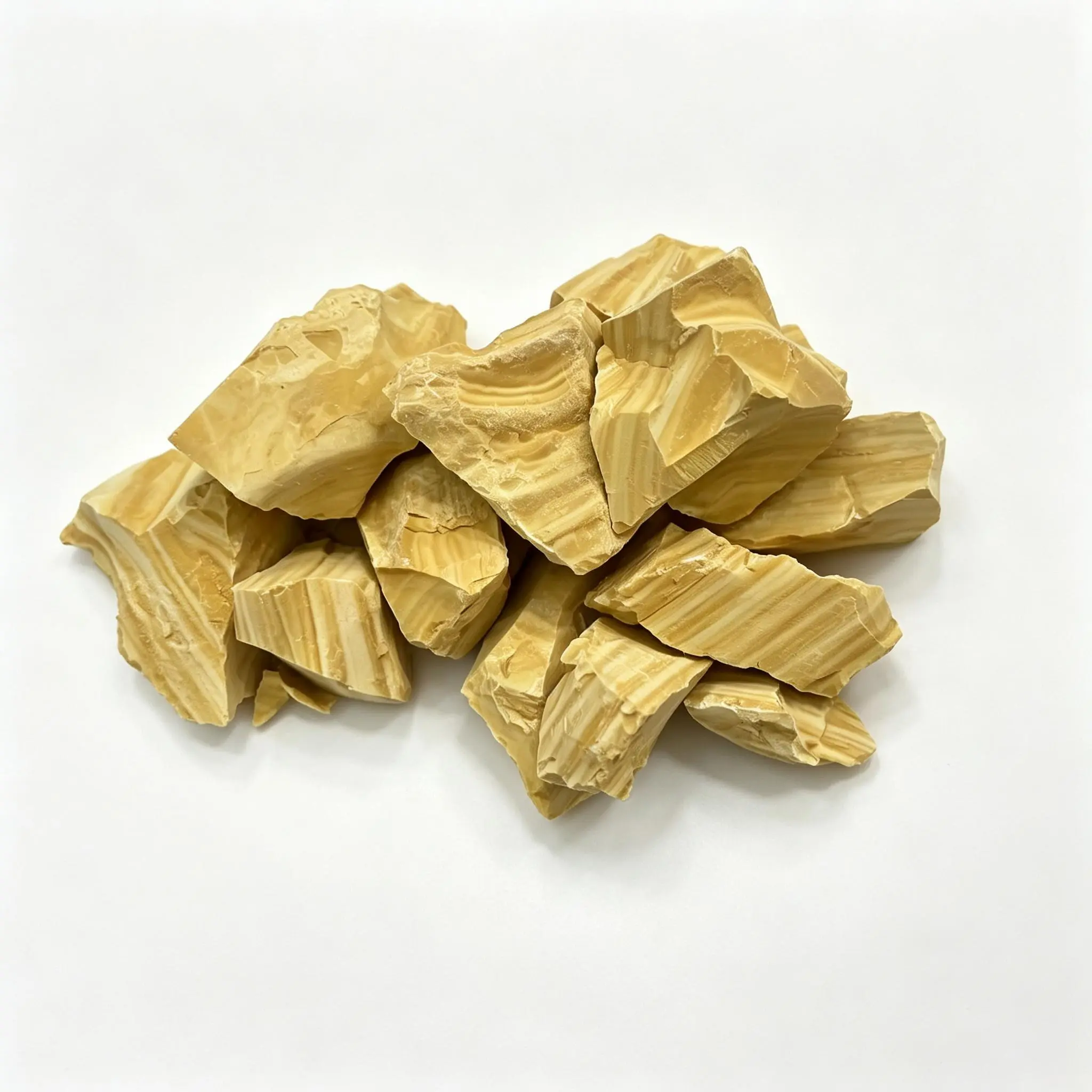 Natural Layered Yellow Kaolin Clay Block (7oz/200g) - Food & Cosmetic Grade