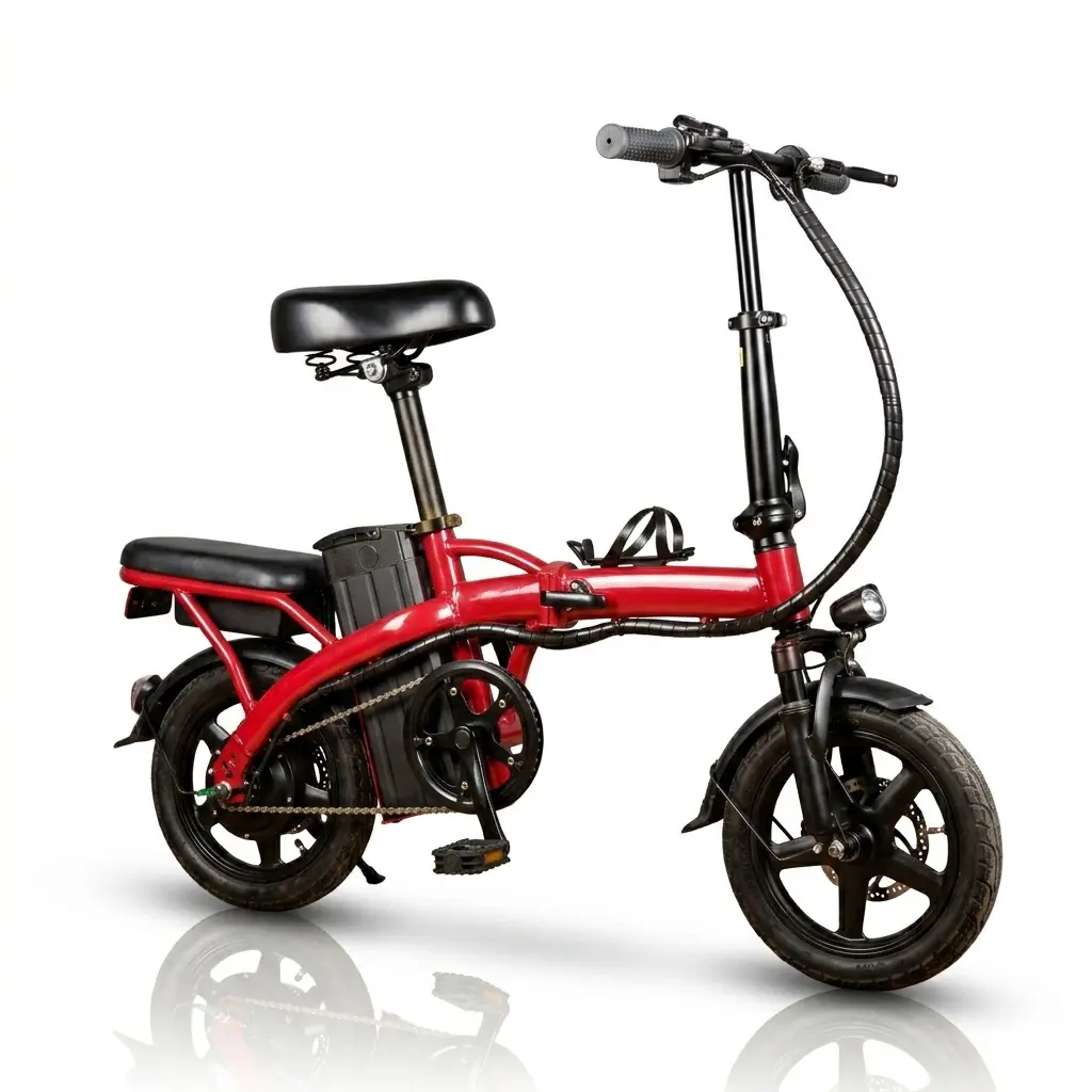 Cycling Folding Commuter Ebike for Adults - Easy Folding, 1000W Peak Motor, 48V Battery, 20MPH Top Speed, 25 km Range, Collapses in Seconds, Portable, Urban Cycling Electric Bicycle for Commuting, Outdoor Adventures, Foldable, Rechargeable