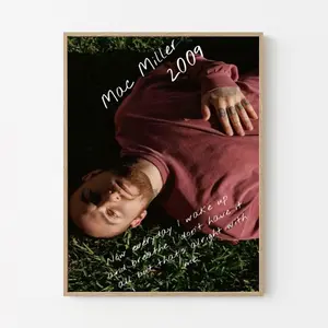 2009 Tribute Lyric Poster, Fade-Resistant Matte Paper Decor with Multi-Size Options & Plastic Frame, Hanging Home Decor for Home Supplies