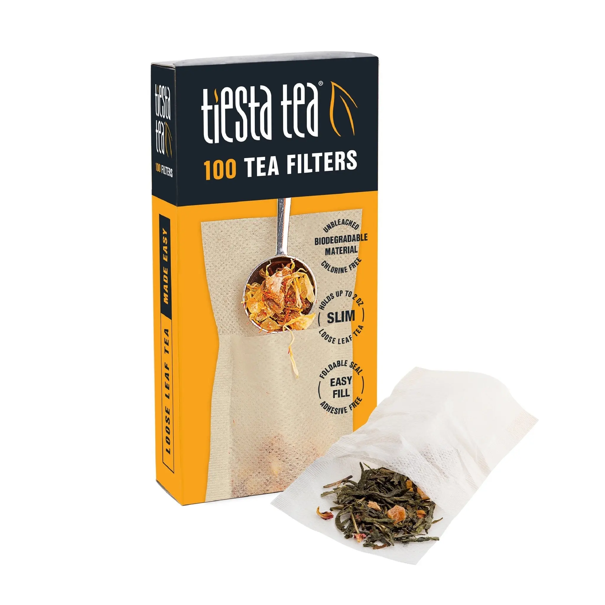 Loose Leaf Tea Filters, 100 Count Disposable Tea Bags | Tiesta Tea