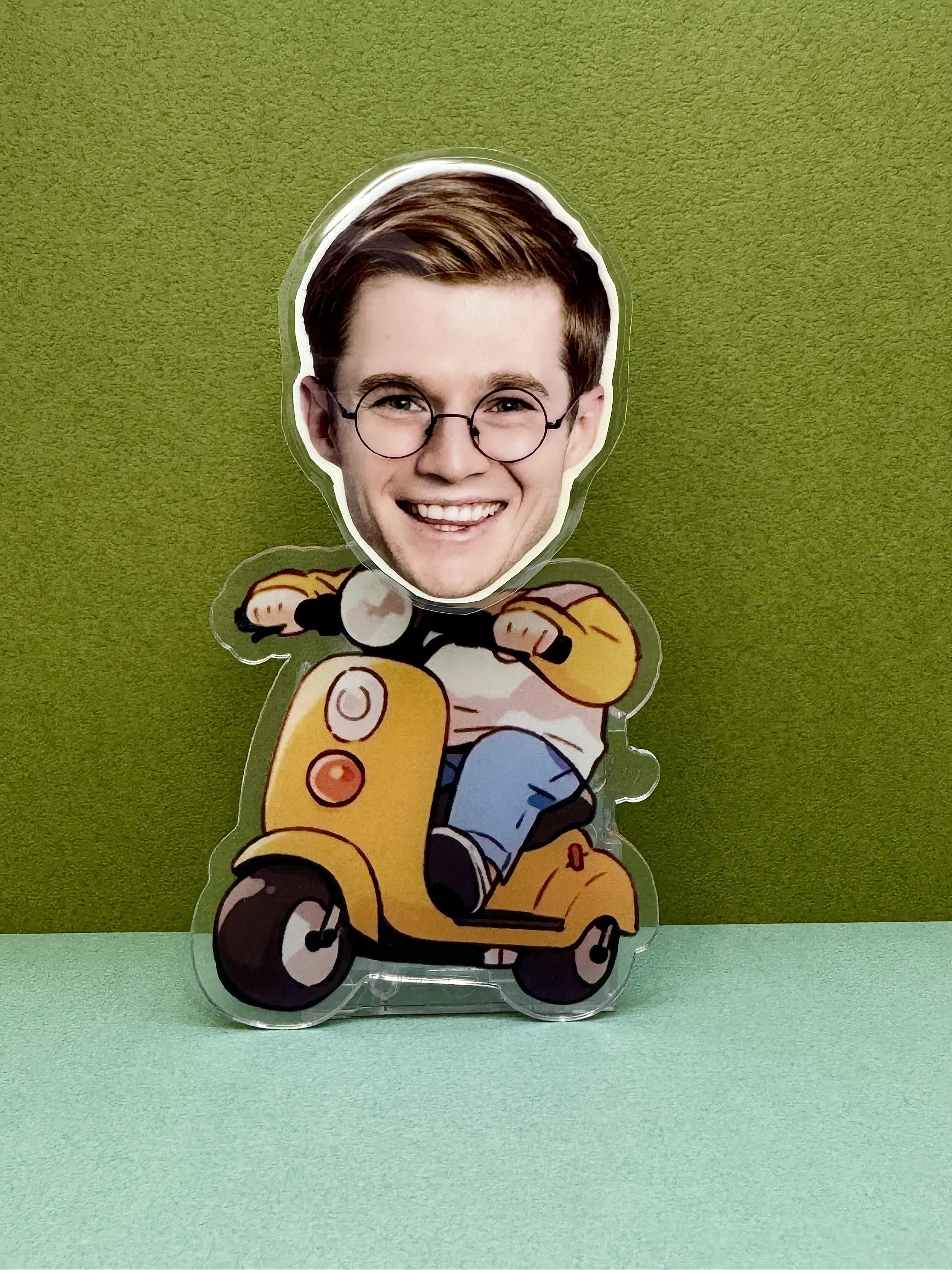 DIY Bobblehead Kit – Make Your Own Wobbly Mini Me with Battery Powered Base Fun Custom Gift for Personalized Photo Dolls