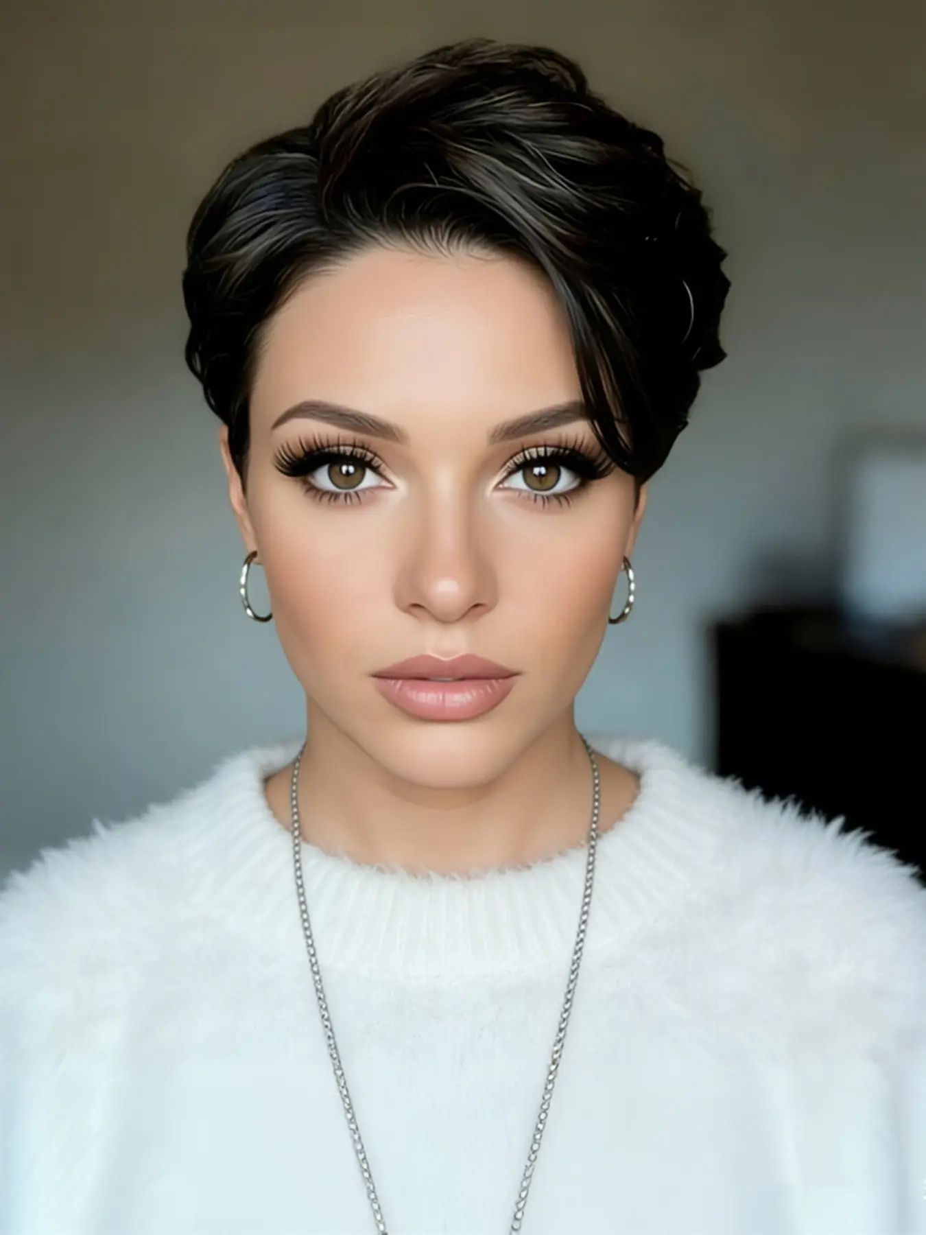 pixie wig human hair wig 13x4x1 T part lace side part curly black color pixie cut human hair wigs daily party cosplay gift use wig short curly human hair wig for women Glueless Human Hair