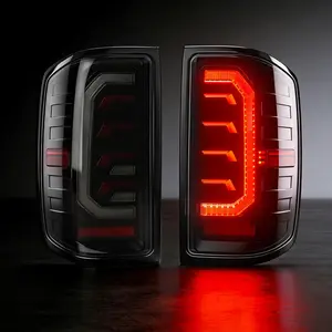 OKSIWA Animated Sequential LED Tail Lights for 2014-2018 Chevy Silverado & 2016-2018 GMC Sierra Plug & Play