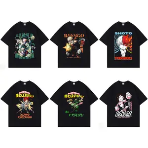 Anime My Hero Academia Fashion Cool Classic INS Streetwear Crew Neck Pure Cotton Soft T-shirt Women Men Unisex Summer Comfortable and Stylish Items Holiday Gifts Father's Day