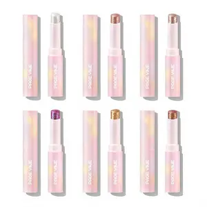 Glitter Highlighter Eyeshadow Stick, 6 Counts/set Long Lasting Shimmering Eye Shadow Stick, High Pigmented Eye Makeup Products for All Styles and Occasions, Cosmetic