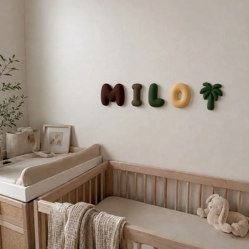 Custom Baby Name Sign - Personalized 3D Bubble Nursery Wall Plaque, Room Decor, Photo Backdrop Artwork, Ideal Newborn Gift, Custom Print Home Decor Sign