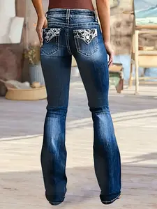 Women's Butt-Lifting Bootcut Jeans - Casual Pants, Streetwear Womenswear Bottoms
