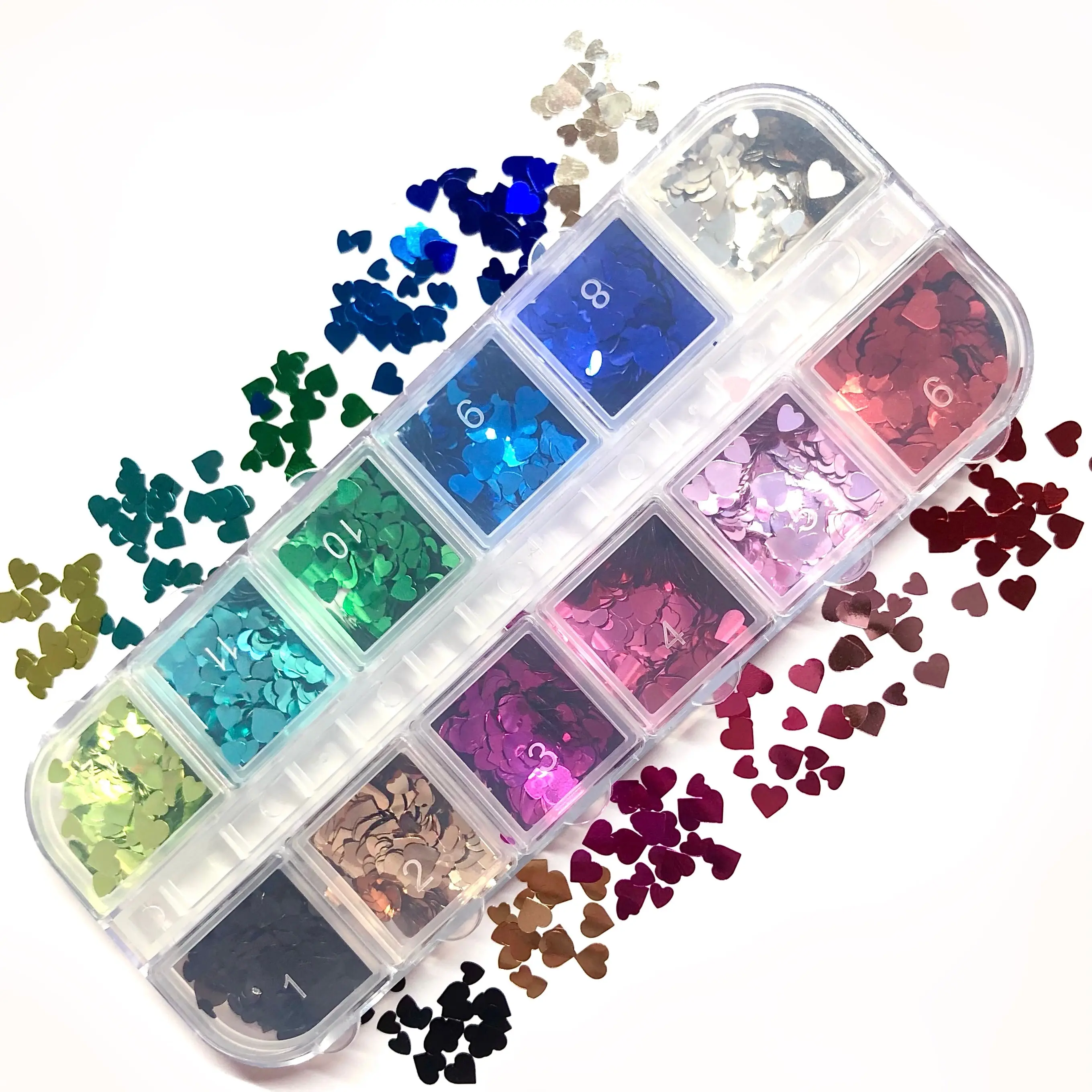 MULTICOLOR HEARTS GLITTER MULTICOLOR HEARTS GLITTER