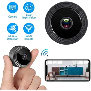 SZDUDU 1080P HD WiFi Round Mini Security Camera - Stream, Remote Recording, Memory Support - Small Indoor Outdoor Security Camera