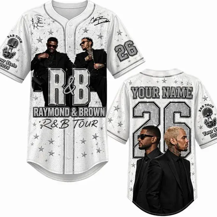 2026 Baseball Jersey, Personalized Concert Tour Shirt, Hip Hop R&B Fan Outfit, Music Merch Gift(not bling)