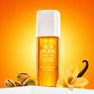 Sun Bliss Body Mist, Creamy Pistachio Vanilla, Womens Body Mist, Gourmand Perfume Spray, 3 fl oz, Pistachio, Vanilla, Salted Caramel, Almond, Jasmine