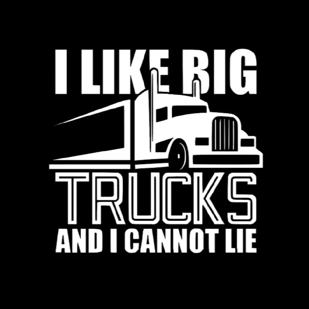 I like big trucks and i cannot lie Truck decal, Vinyl Window Decal - Universal Car Sticker for Vehicle Windows, Boats, RVs, Office Desks & Laptops - Stylish Car Merch & Car Accessories