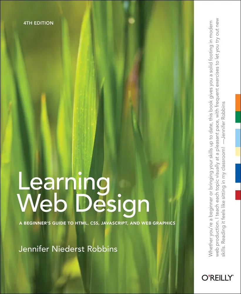 USED Book - Learning Web Design: A Beginner's Guide to HTML, CSS, JavaScript, and Web Graphics by Jennifer Robbins (Paperback) - english