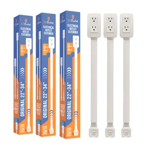 Three-Pack EZ Outlet Electrical Outlet Extender
