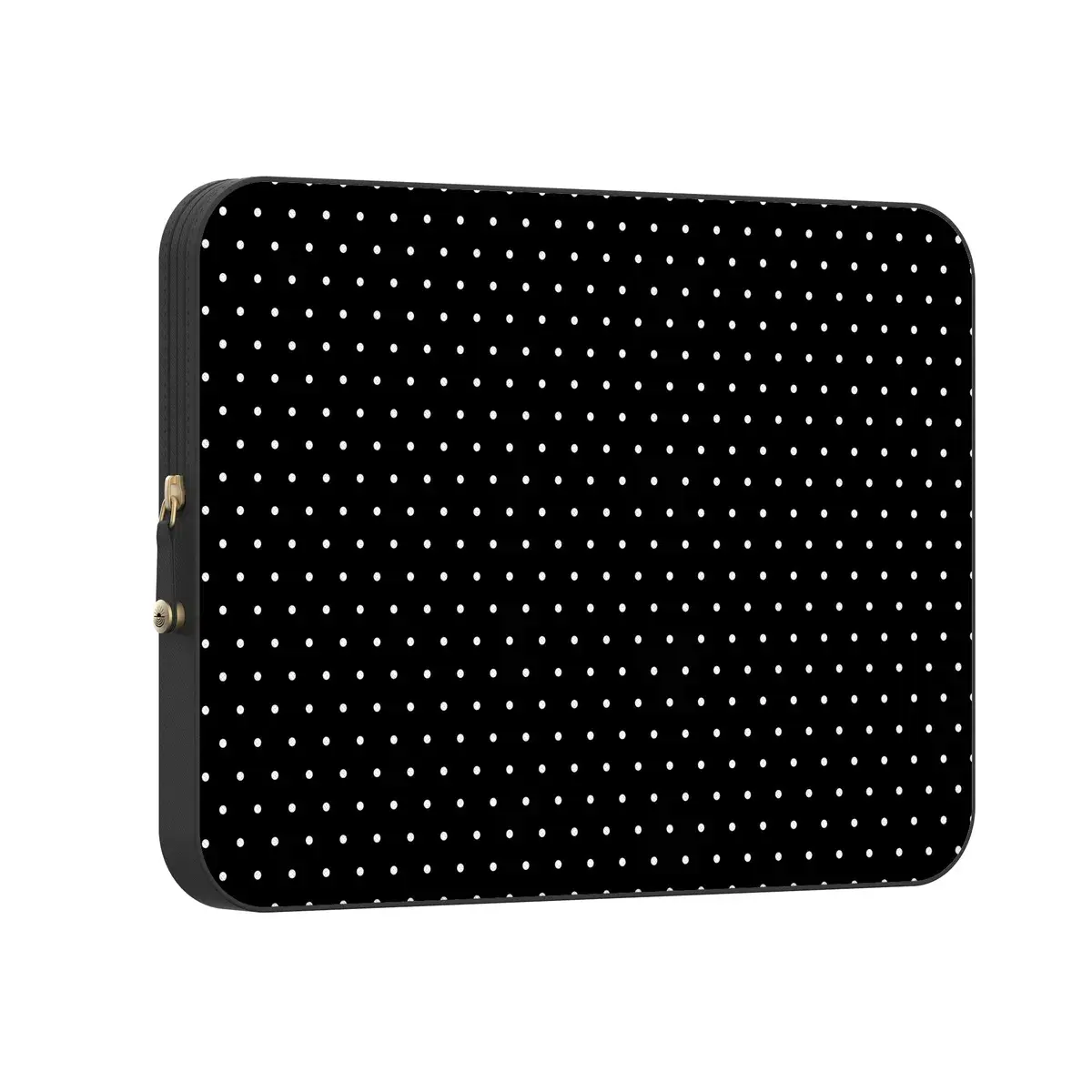 Casely MacBook Laptop Sleeve Case | On the Dot | Black Polka Dot