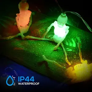 TORCHSTAR HALLOWEEN SKULL COLORFUL HOLIDAY DECORATION STRING LIGHT - BATTERY POWERED