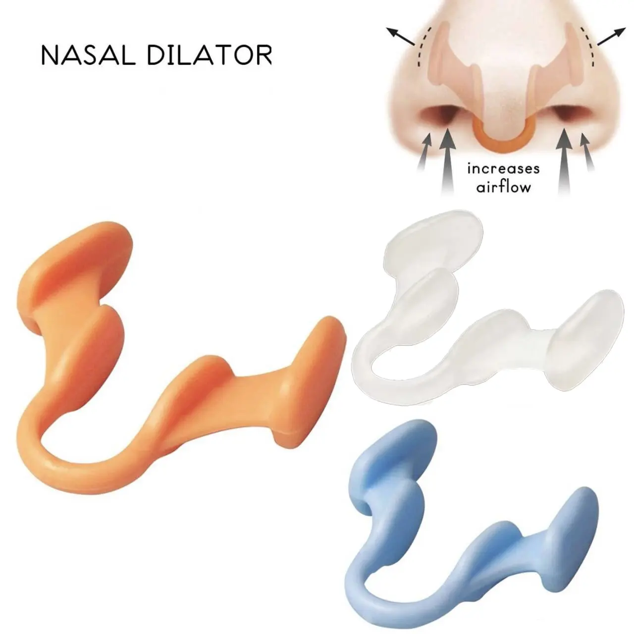 9pcs Soft Silicone Nose Expander for Enhanced Breathing, Reusable Anti-Snoring Nose Dilators, Gentle Expansion for Better Sleep, Nasal Dilator