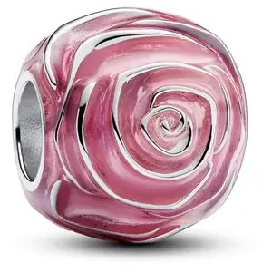 Pandora Pink Rose in Bloom Charm 793212C01