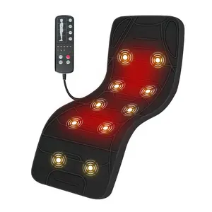 COMFIER Full Body Massage Mat Pad with Heat, Chair Pad with 10 Vibration Motors & 2 Heating Pad with Auto Shut Off, Heated Massage Mattress Pad for Back
