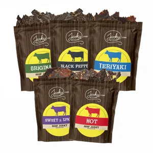 Beef Jerky Combo Packs - Choose from 3 Unique Jerky Assortments with a Variety of Unique Flavors and Jerky Textures - Makes a Great Gift Item, Healthy Dried Meat Snack, Gourmet Jerky, Stocking Stuffers, Gifts for Him, Gifts for Guys, Gifts for Dad Spicy