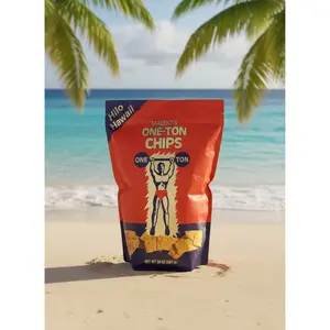 Maebo's ONE-TON Chips - Large 20oz Party Bag - Authentic Hawaii Island-Crafted Snack