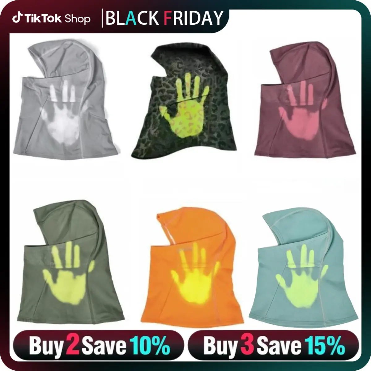 Heat Reactive Balaclava, Unisex Temperature Sensitive Color Change Ski Mask, Face Mask & Neck Gaiter for Skiing, Motorcycle, and outdoor, Breathable, Warm, Windproof Sports Gear Christmas Gift Thermal Color-Changing Ski Mask UV Protective Set tiktokshopsp