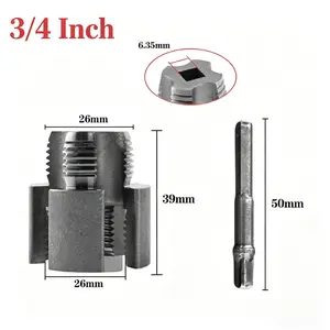 SOPAMI Pipe Threading Tool Dual Size Pipe Tap Tool for Metal Pipe Repair and Installation Durable Hand Threader basin wrench sink heavy equipment key master set click torque duty double-head torx spanner steel crv plumber angle-on