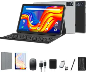 Android Tablet 10 Inch, 2026 Newest Android 13 Tablet, 128GB Storage+16GB RAM (8+8Virtual), Octa-Core Processor, 5G WiFi Tablet, 2 in 1 Tablet with Keyboard and Case, 13MP+8MP Dual Camera, GPS internet tablet