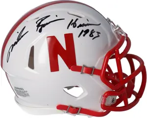 Mike Rozier Nebraska Cornhuskers Autographed Riddell Speed Mini Helmet with "Heisman 1983" Inscription - Fanatics Authentic Certified