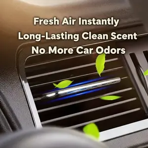 Car Vent Hidden Aroma Clip【Give a wardrobe sachet as a gift】– Minimalist Luxury Car Fragrance Diffuser, Refillable Perfume Holder, Interior Dashboard Decor, Long-Lasting Fresh Scent, Car Air Odor Remover