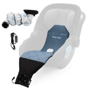 AC Powered Baby Car Seat Cooler - Crash Tested - For Babies 0-3 Years - Easy Install & No Tools Needed - Stroller Friendly
