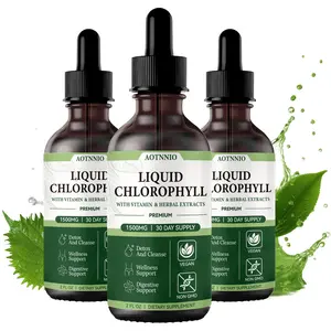 Liquid Chlorophyll Drops | Vegan & Gluten-Free | 1500 mg | Promotes Natural Sustained Energy, Healthy Digestion,  Natural Detoxification, Immune Health Summervibes