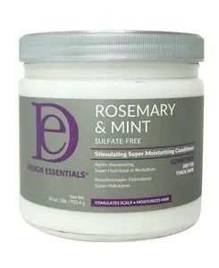 Design Essentials Rosemary & Peppermint Stimulating Haircare Conditioner - Sulfate-Free Moisturizer for Dry, Thick Hair - Scalp-Stimulating, Hydrating, Scented, 32 Oz