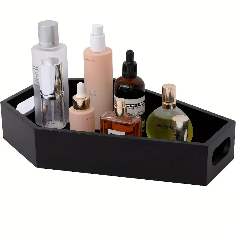 Gothic Coffin-Shaped Wooden Tray for Home Decor  Artistic Black Wood Serving Platter, 9.6"x6.8"x1.7", Perfect for Cosmetics and Gothic-Themed Parties, Decorative Serving Platter | Unique Home Decor | Wooden Construction, Gothic Home Decor