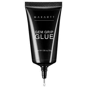Makartt Gem Grip Glue - No Wipe Nail Rhinestone Glue for Nails | Super Strong Gem Adhesive for Nail Art | Professional & Beginner Friendly | 30g Viscous Formula | Eco Friendly & Safe | 1.06 oz