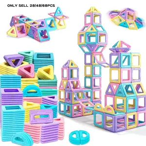 Designer Construction Set, Blocks Set, Creative Toys for Birthday Gifts, Creative Blocks Building Toy, Magnetic Tiles Set, Macaron Magnetic Blocks, Block Kit