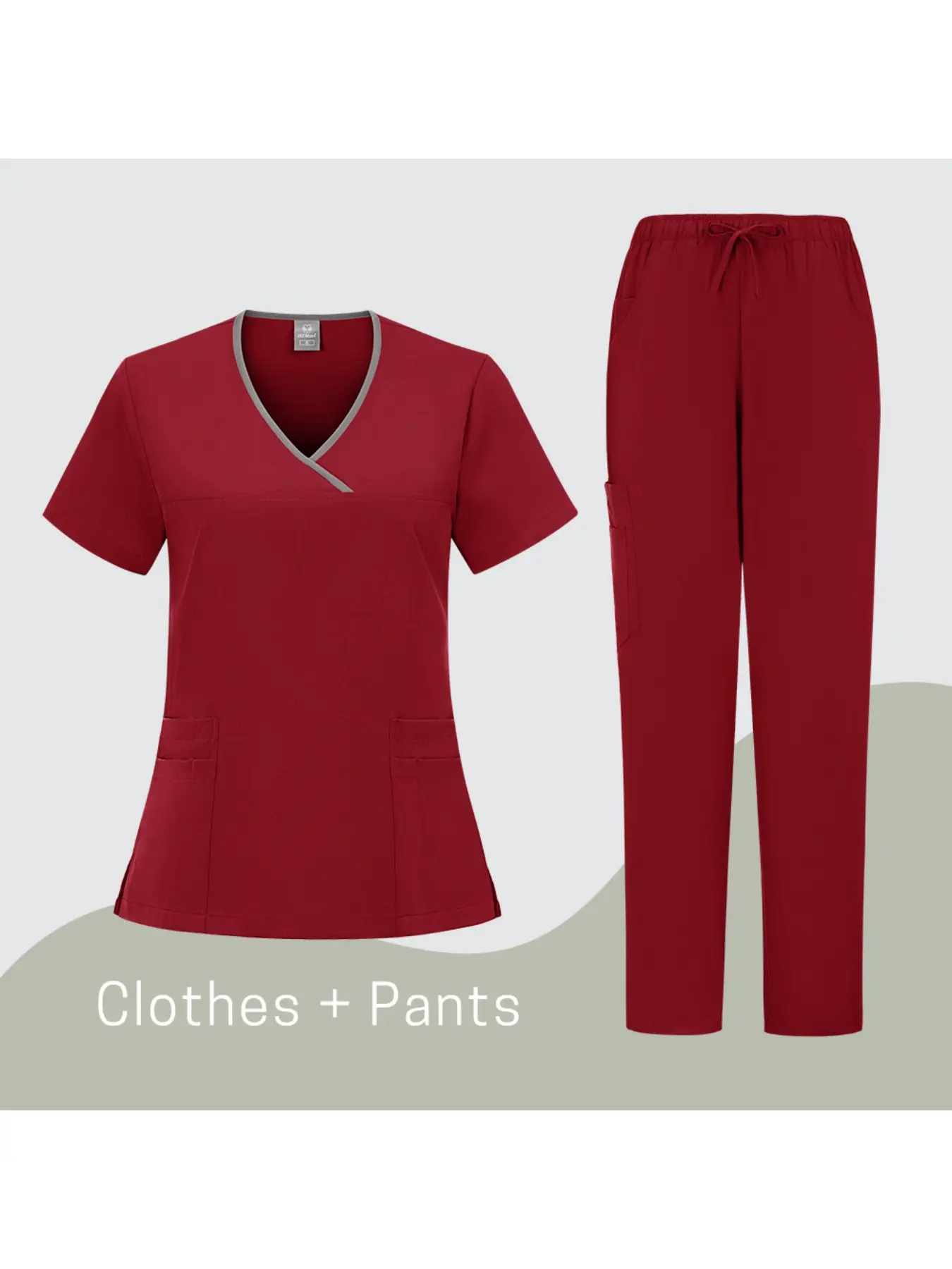 Doctor Short-sleeved Trousers Suit Women Clothes Hospital Workwear Uniform Thin Short-sleeved Laboratory Uniform Pet Hospital Staff Suit Oral Clinic Uniform