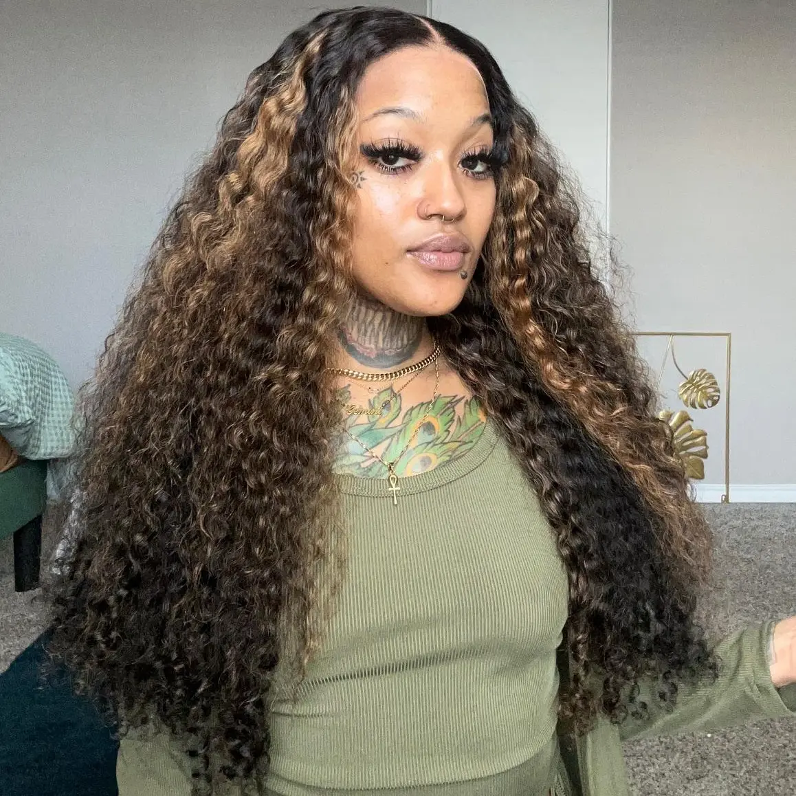 【30"only $179.99】Highlight Burmese Curly 13x6 Pre-cut Lace Front Human Hair With Flexible Fit Drawstring Bleached Knots 200% Density Wig Classic Elegant Curl #tiktokshopdealsforyou