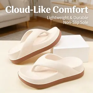 Women's flip flops,couple's men's thick soled summer  Footwear slippers women Women's Shoes,Fashionable Plain Soft Eva Flip Flops,Outdoor Beach Square Boy Parent Dance Pink Bedroom Nail Sandal fuzzy slippers Casual breathable slide