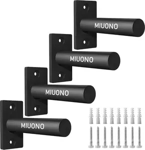 Weight Plate Holder, Wall Mounted Weight Rack Storage for 2" Olympic Weight Pla MIUONO