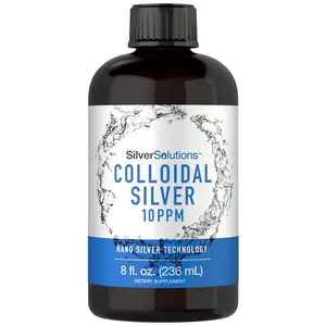 Carlyle Colloidal Silver | 10 PPM | 8 oz (236 mL) | Nano Silver Technology Solutions | Vegetarian, Non-GMO, & Gluten Free Supplement
