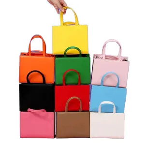 Leather purse and handbag cross body Black