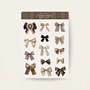 Autumn Bows Sticker Sheet
