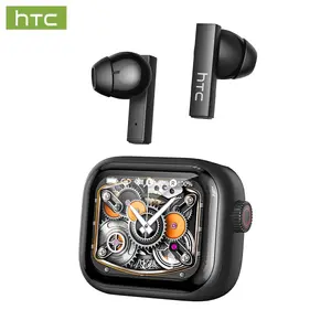 HTC NE40 Wireless Earphones Bluetooth 6.0, LED Display High Fidelity, for Gaming, Office, Sports, Music & Phone Calls TWS Earbuds , IPX5 Waterproof Earphones, Built-in Microphone In Ear Earphones