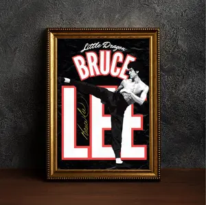 Poster Bruce Lee | Boxing | Mma | Jeet Kune Do | Wall Poster | Wall Art | Interior Decoration | High Quality Paper Print | Unframe